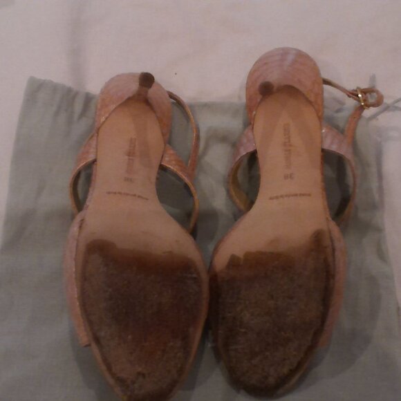 Manolo Blahnik Sandals in Snake Pink Size 38 (Size 8) - Picture 7 of 7